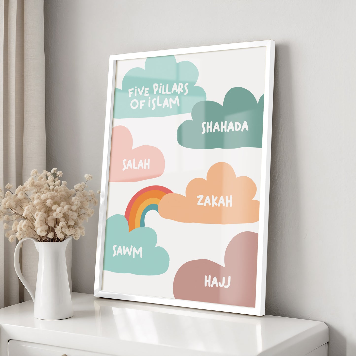 Five Pillars of Islam - Kids Room Decor